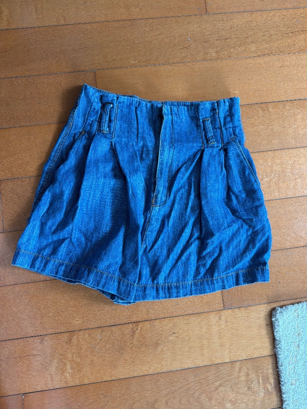 Zara paper bag waist shorts